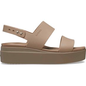 Sandalias Crocs Brooklyn Bajas Latte