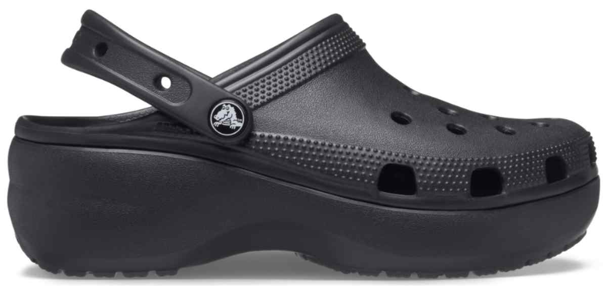 Crocs Clásico Plataforma W Negro