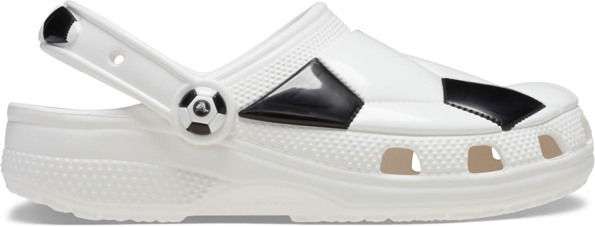 Classic Soccer Ball Clog K White/Black