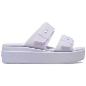 Brooklyn Buckle Frosted Low Wedge Purple Moon