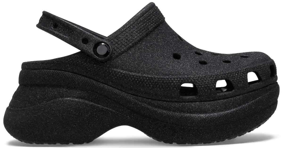 Crocs BAE Glitter W Negro