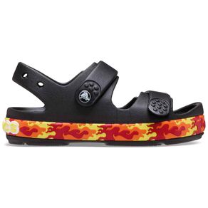 Crocband Cruiser Flames Sandal T Black