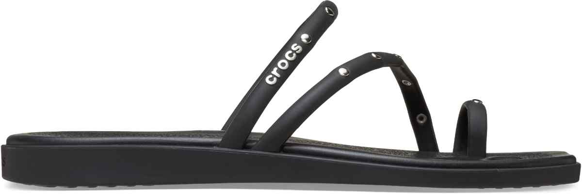 Miami Studded Toe Loop Sandal Black